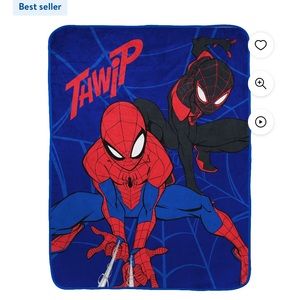Spider-Man Kids Throw, 46 x 60, Microfiber, Blue, Marvel
